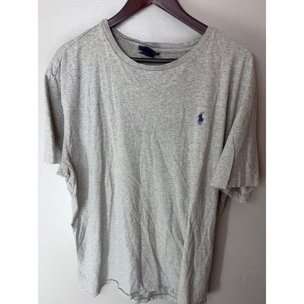 Polo Ralph Lauren Mens XL Heather Gray Short Sleeve Pony Logo Cotton T-Shirt